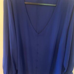 Eloquii Deep Blue Blouse